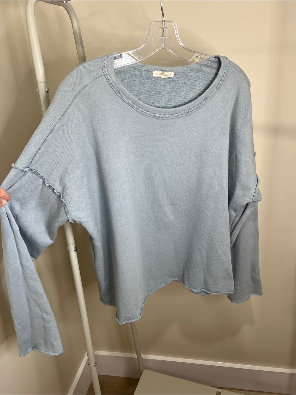 Eileen Fisher Dusty Light Blue Crewneck Sweatshirt